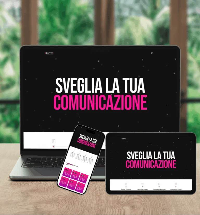 Progetto del portfolio personale: CoffeeWriting il sito web dedicato alla comunicazione digitale